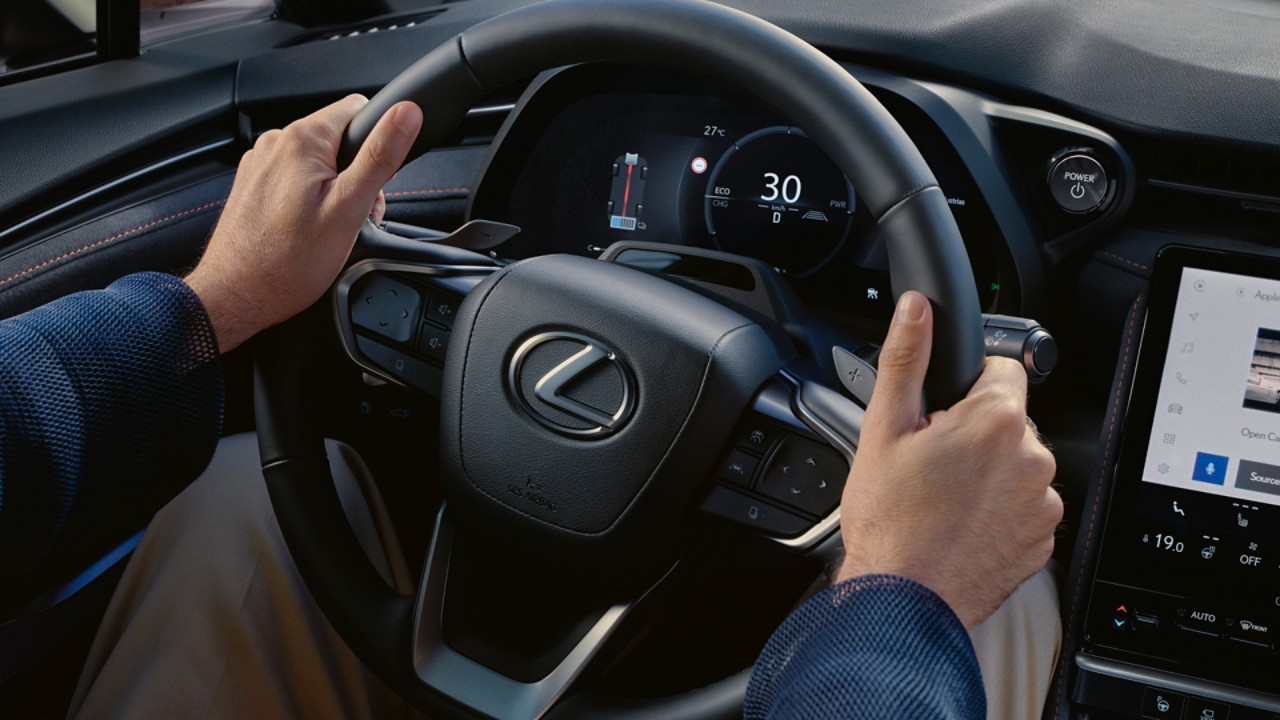 Lexus LBX steering wheel