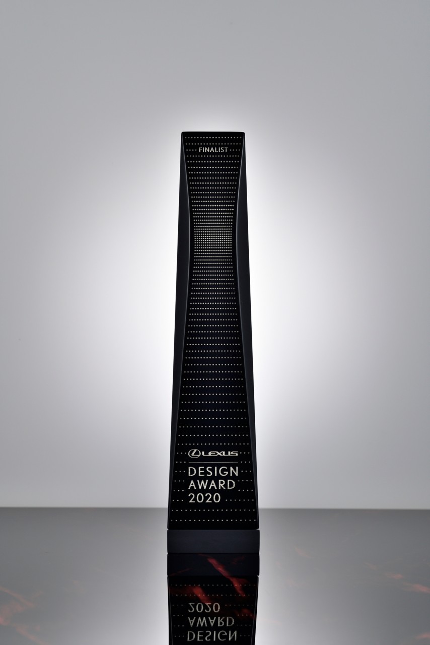 Lexus design awards 2020 finalist trophy 