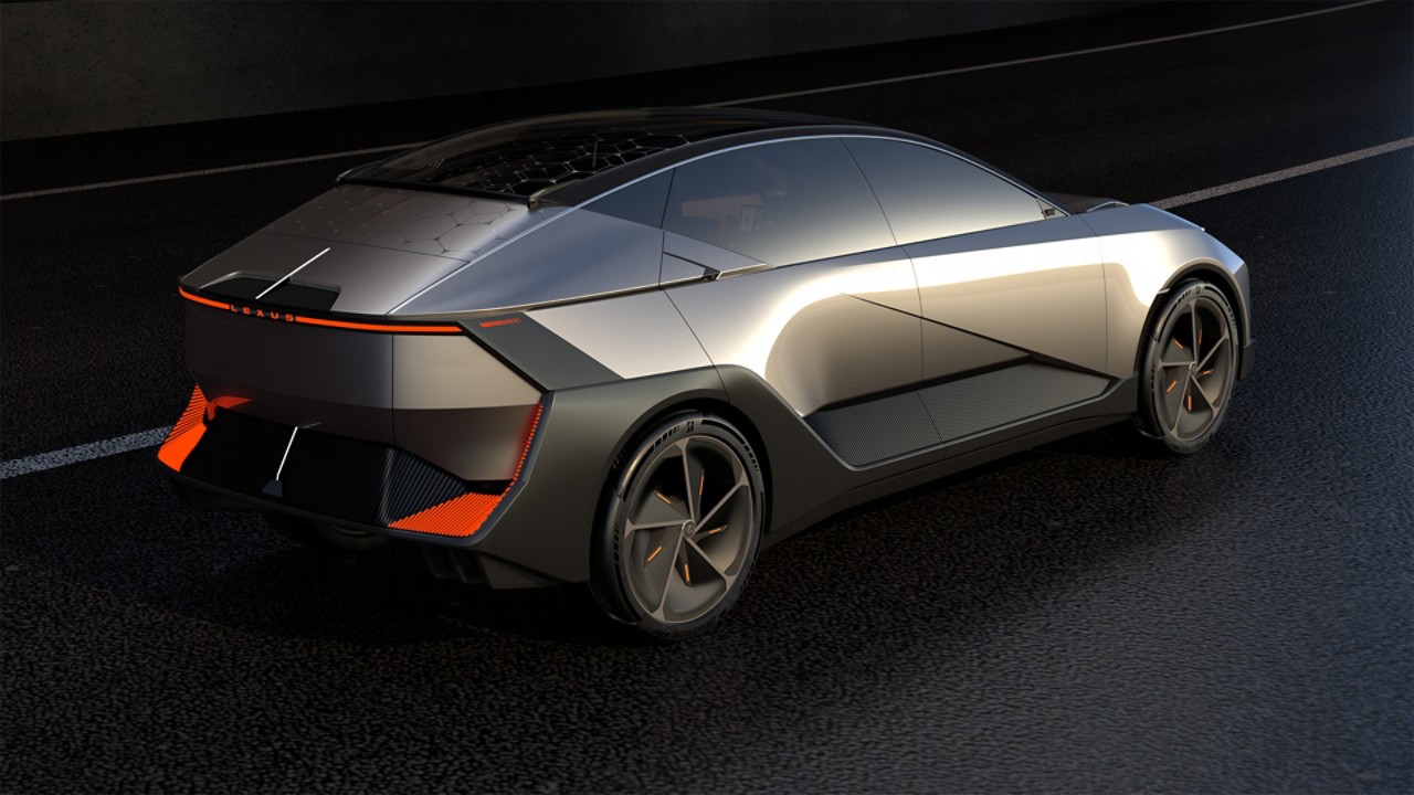 A side view of the Lexus LF-ZL concept car